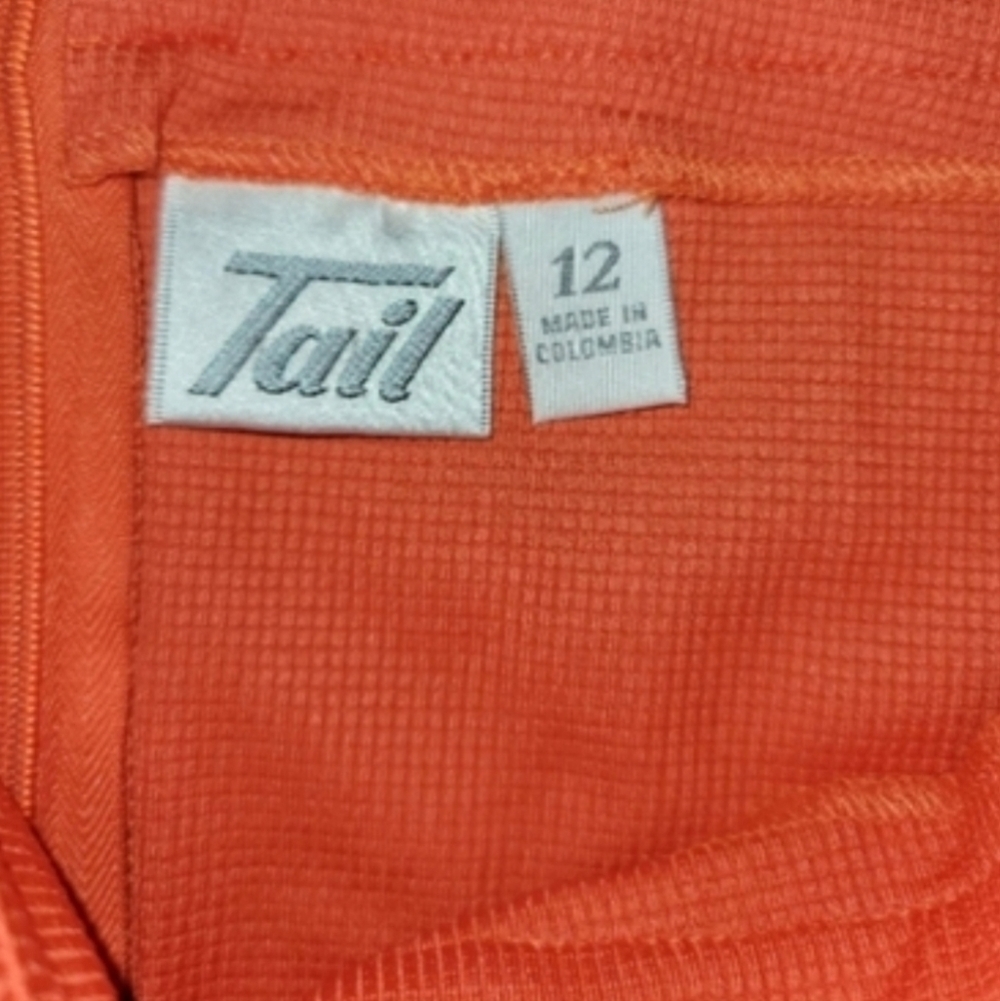Tail Activewear Orange Tennis Skirt - Size 12 - Picture 4 of 5